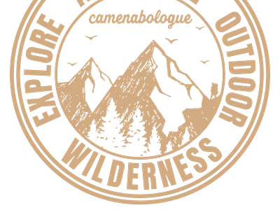 Camenabologue Mountain explore outdoor graphic design hiking illustration ireland mountains irish logo mountain hike