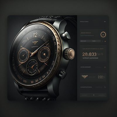 Watch Brand UI 3d animation branding ui