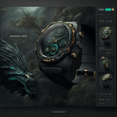 Watch Brand Shop 3d branding creative agency design illustration ui