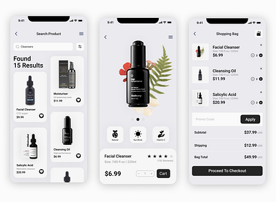 E-commerce App Interface Design appdesign branding dailyui design graphic design landingpage motion graphics ui uidesigner uiux webdesign