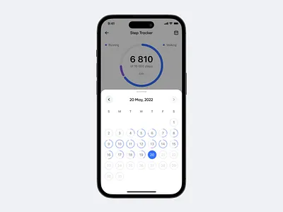 Statistic Steps ios mobile product design