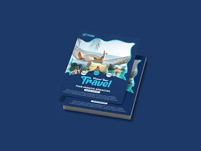 Travel agency poster design template poster
