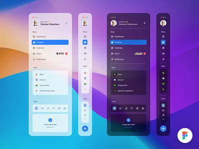 Sidebar Navigation | UI component adobe behance creative dailyui dark mode figma interface light mode menu side menu side nav side navigation sidebar navigation sidebarmenu ui ui component ui design user interface ux design webdesign