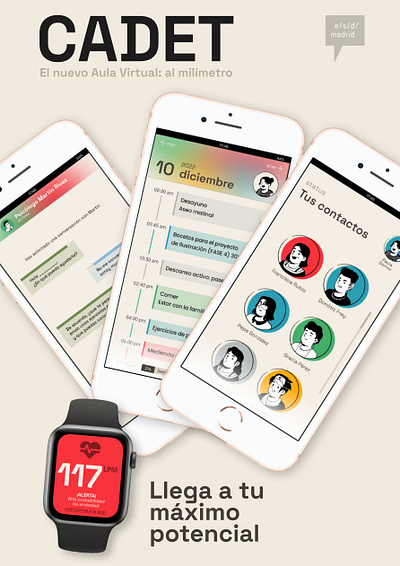 Virtual Classroom App Concept app graphic design software design stress students ui ui design virtual classroom