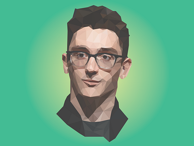 Fabiano Caruana - US Chess Grandmaster chess flat gambit grandmaster illustration lowpoly portrait vector