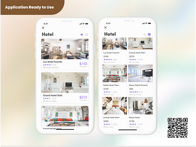Flux Hotel Booking hotel full application in Flutter 3.0 3d graphic design travel ui