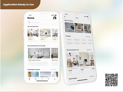Flux Hotel Booking hotel full application in Flutter 3.0 3d graphic design travel ui