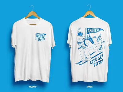 Andorra - Ski Season T-shirt 2023 adobe andorra apreski branding bright colour design fun future graphic design illustration illustrator logo piste ski skiseason sports vector yetti