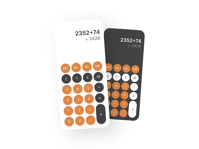 Calculator design concept app calculator ui userexperience userinterface ux uxui visualdesign
