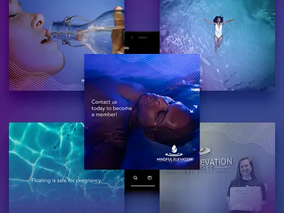 Mindful Elevation branding design graphic design illustration typography water