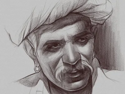 Pencil Portrait Sketch artist artwork design illustration logo portrait portrait art sketch sketchbook