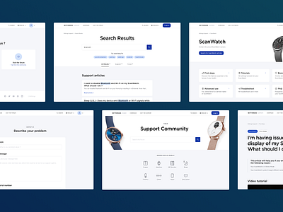 Withings Support - Website design design system health help center ui ux website withings