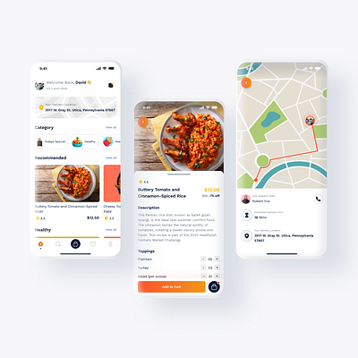 #6 - A Local food Store App app design food food app ui user interface ux visual design