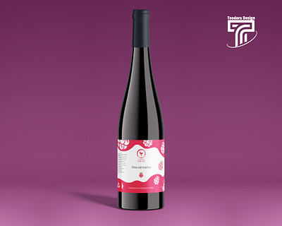 Raspberry wine label alcoholic beverage brand new branding branding design drink fruits graphic design label label design logo logo design new branding packaging raspberry raspberry wine label wine wine label winery