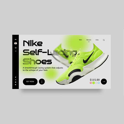 Shoes Landing Page concept application designer landingpage ui ux website