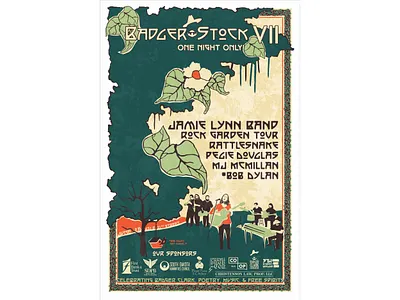BadgerStock VII Poster design graphic design illustration poster