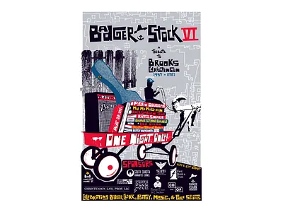 BadgerStock VI Poster design graphic design illustration poster