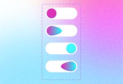 Liquid Toggle Component in Figma figma toggle ui ux
