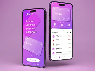 oBank mobile app fintech app bank design fintech mobile ui ux