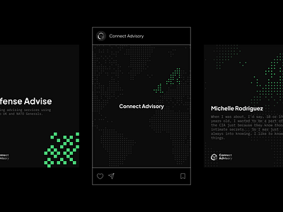 Connect Advisory Designs branding branding minimal cyber cybersecurity graphic design ig design ig designs ig post illustration insta designs instagram instagram design instagram post instagram posts logo military minimal solution