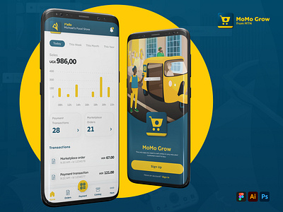 MoMo Grow Mobile App agile app design app design design mobile mobile app mobile design ui ui design ux ux design