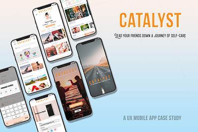 Catalyst Self Care App app concept figma ui ux website