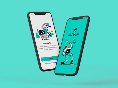 UI UX Design - Más Salud 3d animation app branding design graphic design illustration logo motion graphics typography ui ux vector
