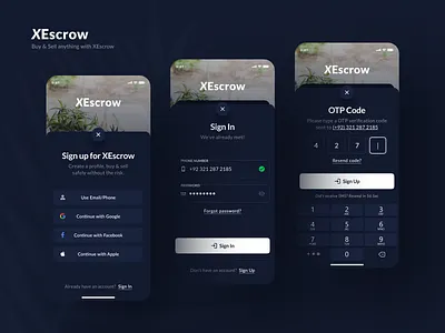 Mobile App UI UX Designs adobe app creative agency creative design creative direction dark mode design design ecommerce illustration logo minimal mobile app design mobile app ui design mobile ecommerce design sigin signin ui design signup ui ui ux ui ux design