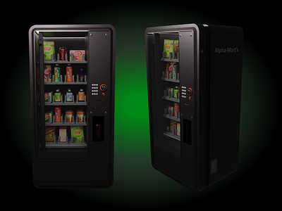 3d model of a Vending Machine 3d 3d artist 3d modeling blender gaming modeling snacks vending vending machine
