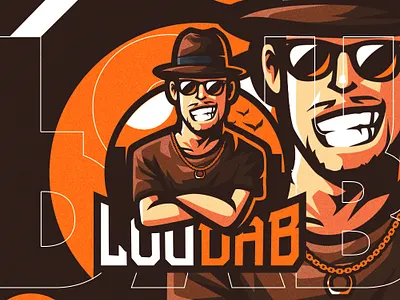 LOUDAB Portrait Mascot logo branding cool design esports gaming logo illustration logo mascot portrait twitch vector