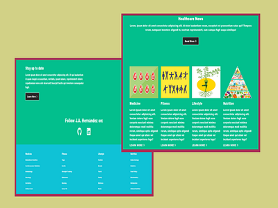 Healthcare News css design fitness healthcare html javascript lifestyle medicine news nutrition ui user interface website