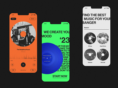 Music App I Mobile App animation clear color design figma home ios mobile app mobile app design mobile design music music app play product song ui ux uxui