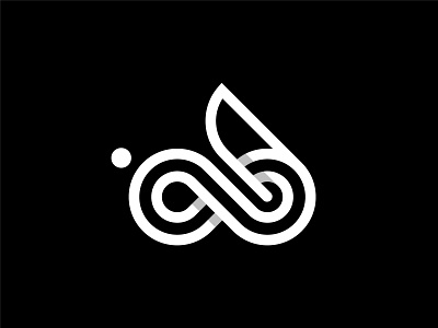 Infinity Rabbit Logo ai animal branding bunny data design fast graphic design illustration infinity jump logo logos loop rabbit simple smart technology