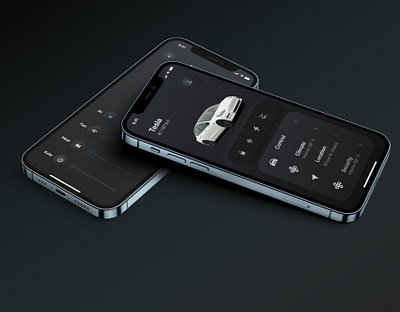 Tesla Mobile App app branding design graphic design illustration logo typography ui ux vector