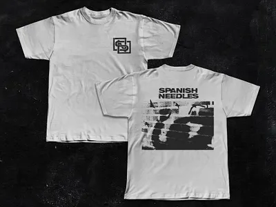 Spanish Needles T-Shirt Design band branding design graphic design graphicdesigner illustration logo punk t shirt typography