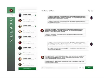 Direct Messaging app appdesigner australia challenge dailyui design productdesigner sydney ui uiuxdesigner ux webdesigner