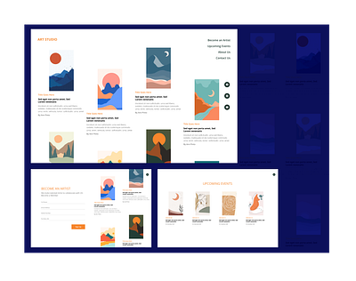 Art Studio Web Design design figma ui