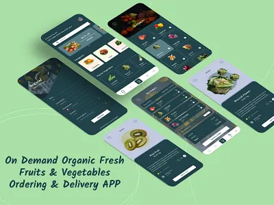 Organic Fruits & Vegetables Ordering & Delivery App android app apple application book delivariy fresh fruits ios iphone java kotlin logo mobile ordaring order organic reactnative tablate vagitables