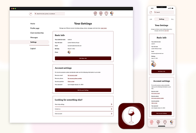 Daily UI 007: Settings Page app dailyui dailyui007 dailyui007settingspage dailyui7 design desktop figma mobile responsive settingspage ui uidesign user experience ux uxdesign