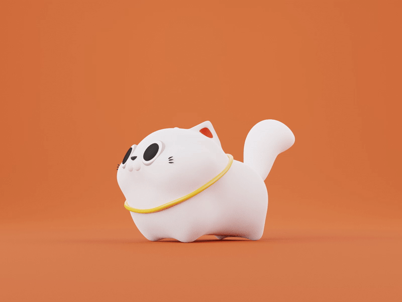 [3D Mascot] QuyCat 2023 - Vietnamese year of the cat 2023 3d blender cat character design lunarnewyear mascot