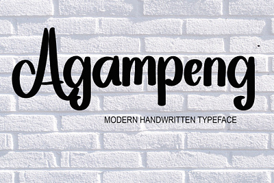 Agampeng branding design font graphic design handwritten fonts illustration logo typeface typography ui