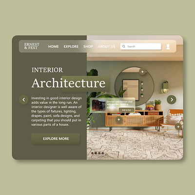 Ernest & fest web design landing page 👇 3d animation app branding design graphic design illustration landing logo motion graphics typography ui ux vector web website