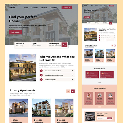 Yocrib Web design inspiration app branding design graphic design illustration landing logo page typography ui uidesign uiux ux vector web website yocrib web design inspiration