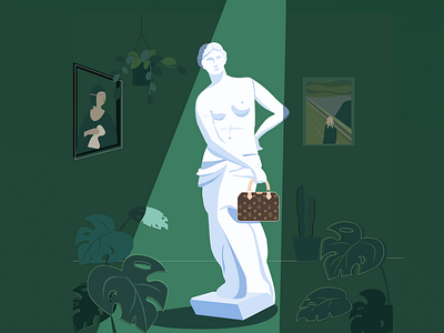 Museum design illustration museum