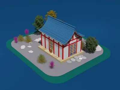 Chinese style house. roof