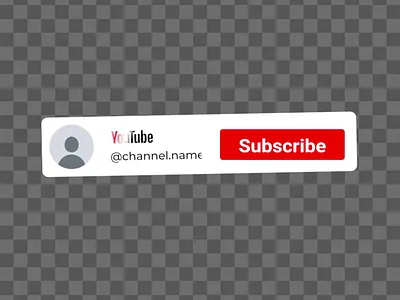 YouTube Subscribe Button Animation animation bell branding button design download generator graphic design green screen like logo maker online subscribe transparent youtube