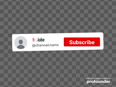 YouTube Subscribe Button Animation Generator | Free Download animation bell branding button design download generator graphic design green screen like logo maker online subscribe transparent youtube