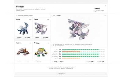 Pokedex design figma pokedex pokemon ui