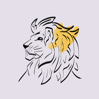 Lion animal illustration lew lion lion illustration wild animal