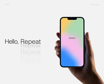 Repeat App app appdesign habit tracker mobileapp ui ux